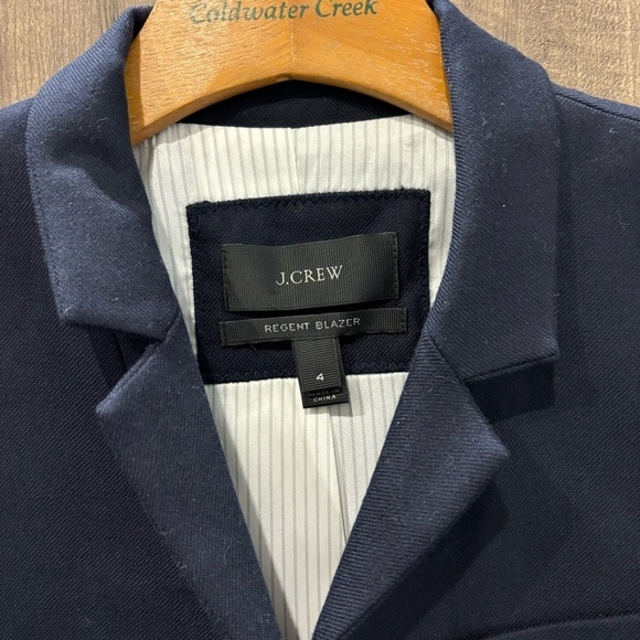 J Crew Regent Wool Blazer size 4 Navy Blue - Picture 5 of 11